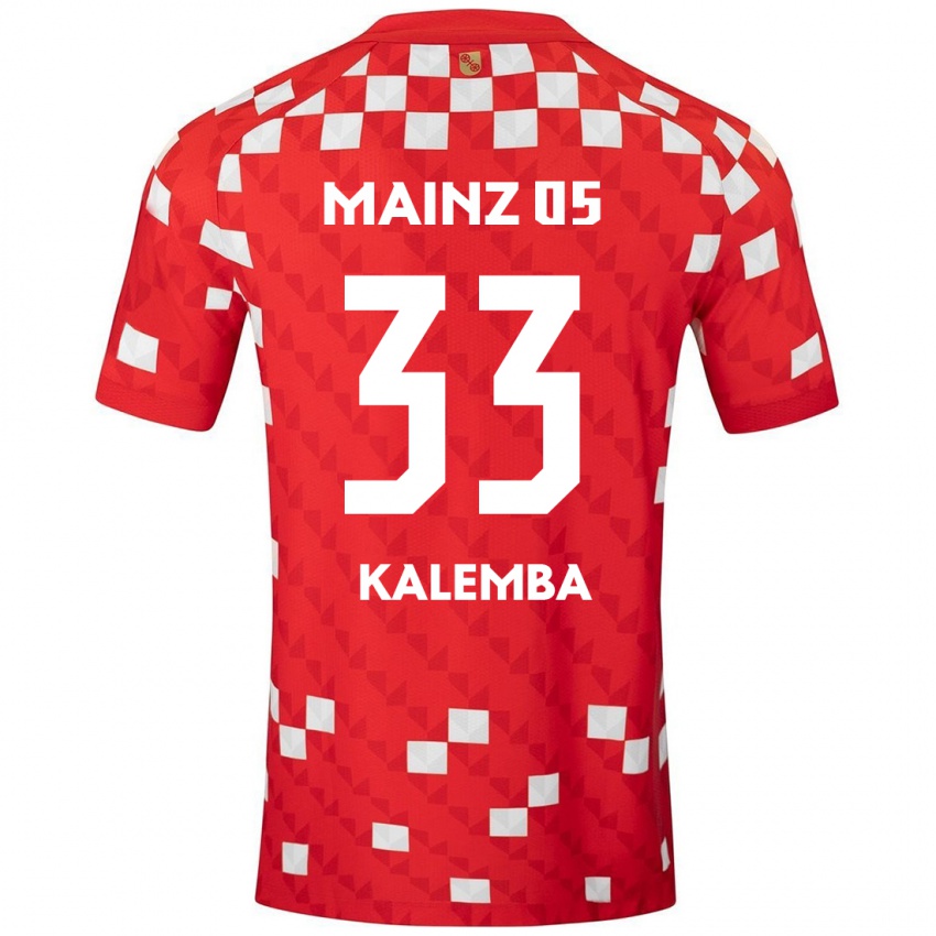 Gyermek Marcel Kalemba #33 Fehér Piros Hazai Jersey 2024/25 Mez Póló Ing