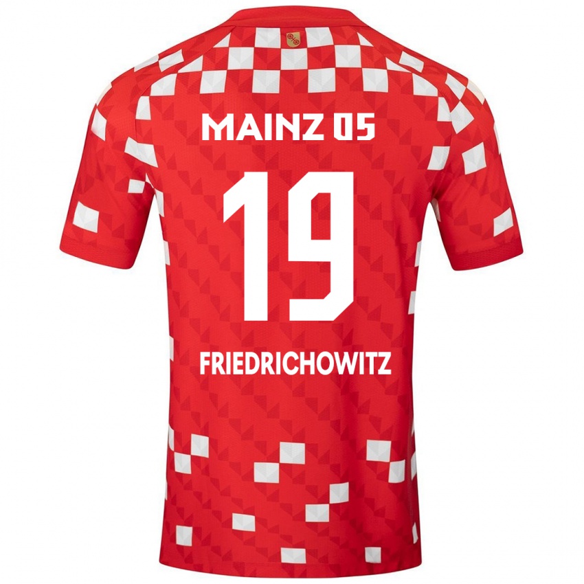 Gyermek Anna Friedrichowitz #19 Fehér Piros Hazai Jersey 2024/25 Mez Póló Ing