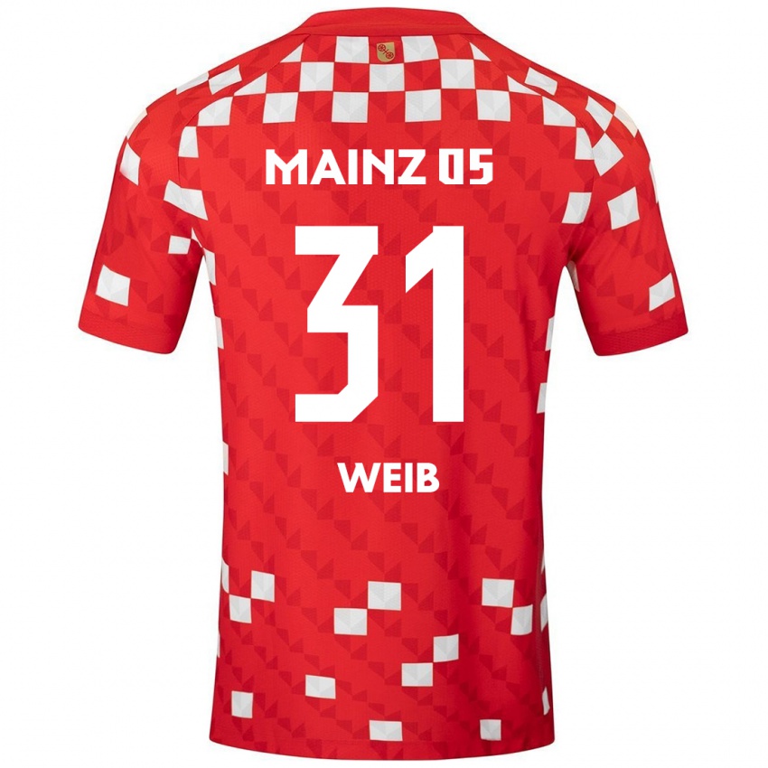 Gyermek Finja Weiß #31 Fehér Piros Hazai Jersey 2024/25 Mez Póló Ing