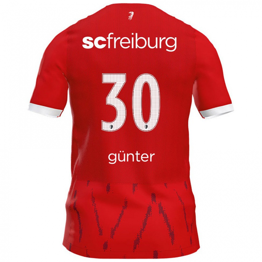 Gyermek Christian Günter #30 Piros Hazai Jersey 2024/25 Mez Póló Ing