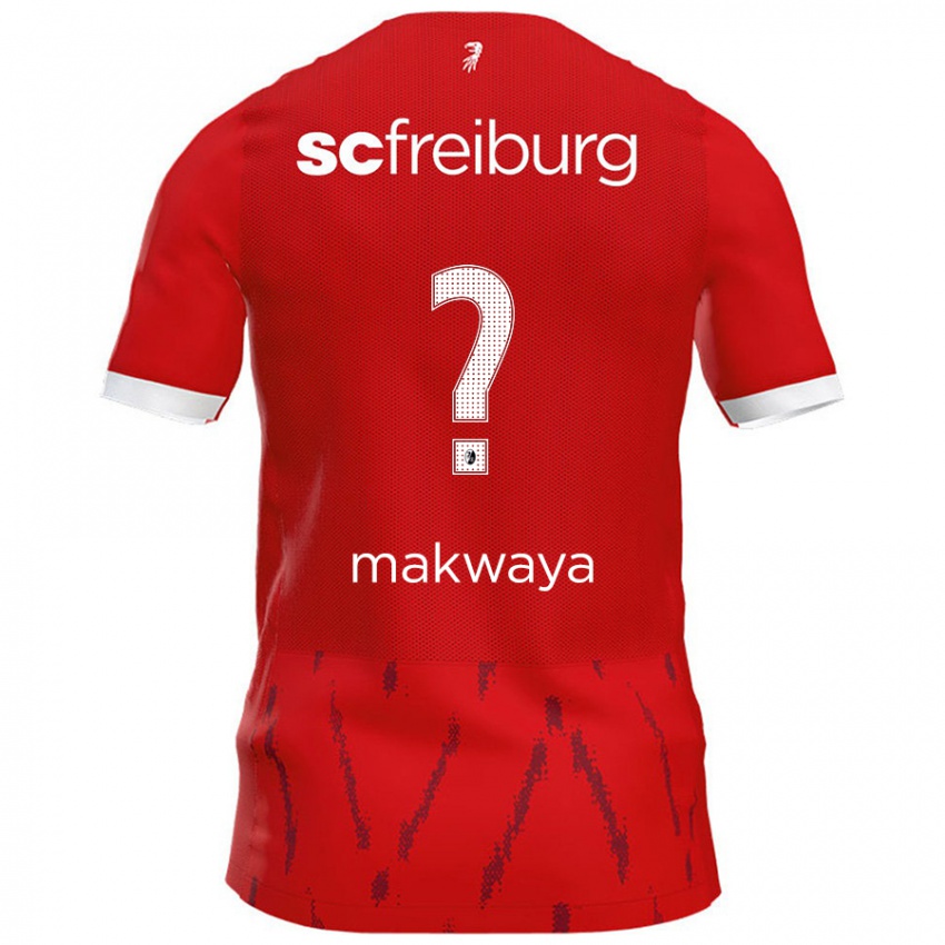 Gyermek Jayden Makwaya #0 Piros Hazai Jersey 2024/25 Mez Póló Ing