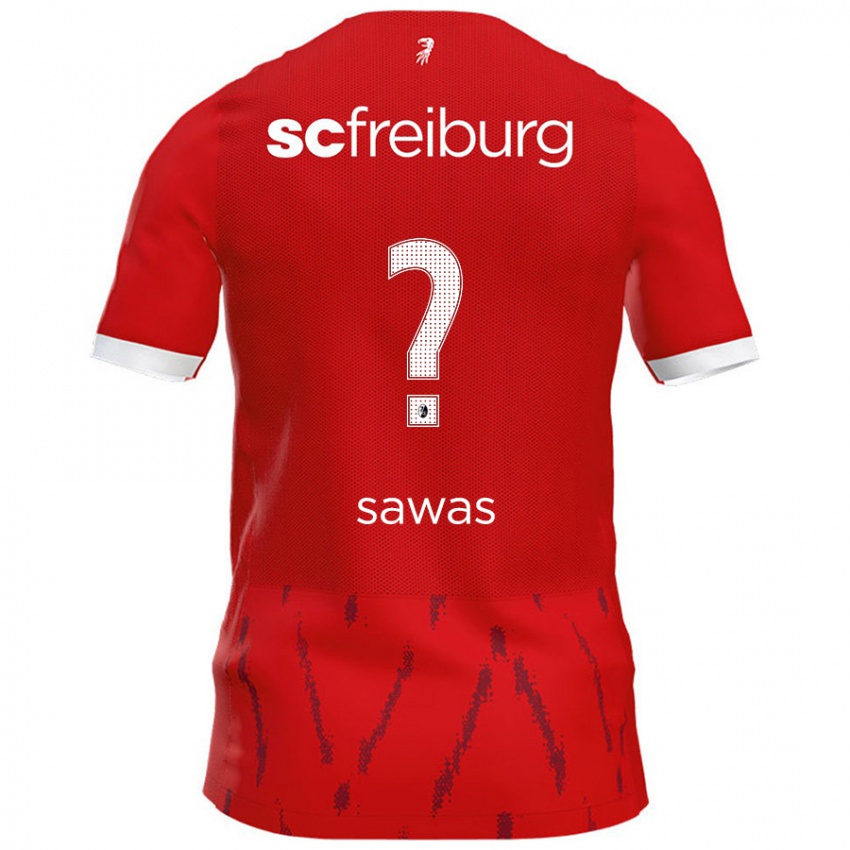 Gyermek Leon Sawas #0 Piros Hazai Jersey 2024/25 Mez Póló Ing