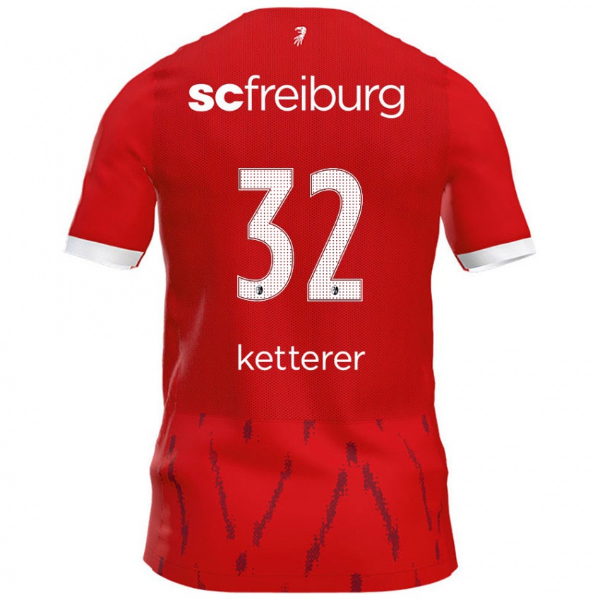 Gyermek Ashley Ketterer #32 Piros Hazai Jersey 2024/25 Mez Póló Ing