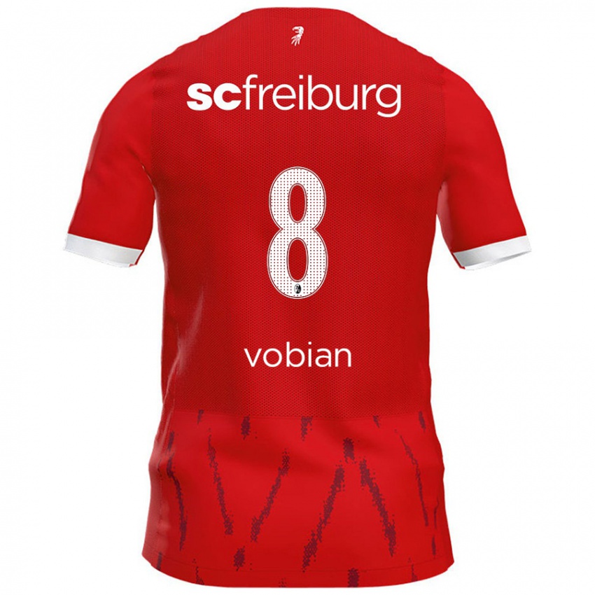 Gyermek Selina Vobian #8 Piros Hazai Jersey 2024/25 Mez Póló Ing