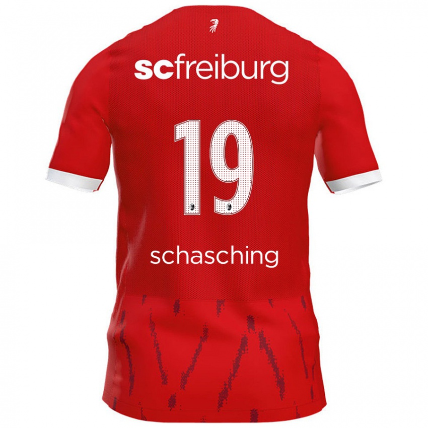 Gyermek Annabel Schasching #19 Piros Hazai Jersey 2024/25 Mez Póló Ing