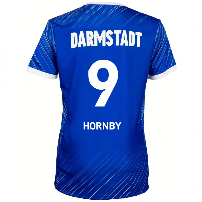 Gyermek Fraser Hornby #9 Kék Fehér Hazai Jersey 2024/25 Mez Póló Ing