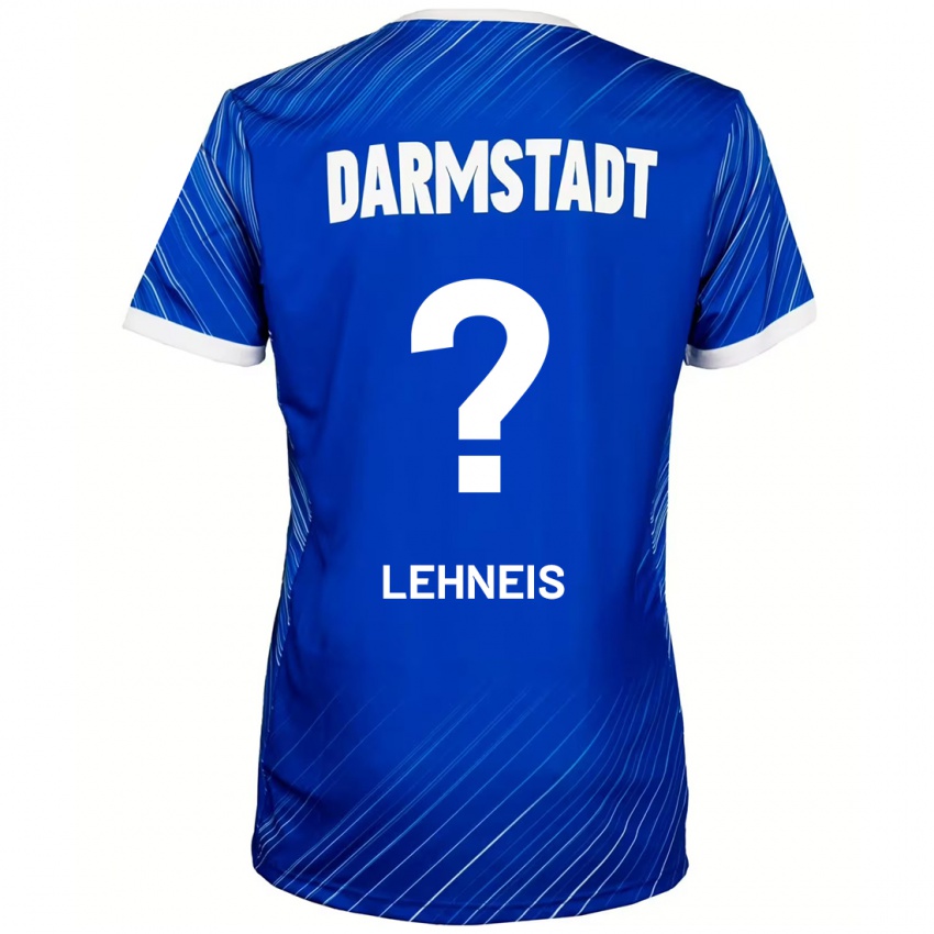 Gyermek Daniel Lehneis #0 Kék Fehér Hazai Jersey 2024/25 Mez Póló Ing