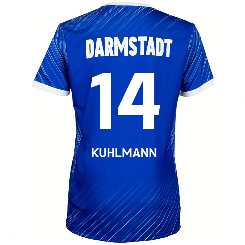 Gyermek Marcel Kuhlmann #14 Kék Fehér Hazai Jersey 2024/25 Mez Póló Ing