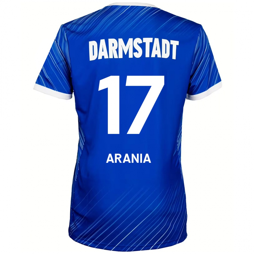 Gyermek Asaf Arania #17 Kék Fehér Hazai Jersey 2024/25 Mez Póló Ing