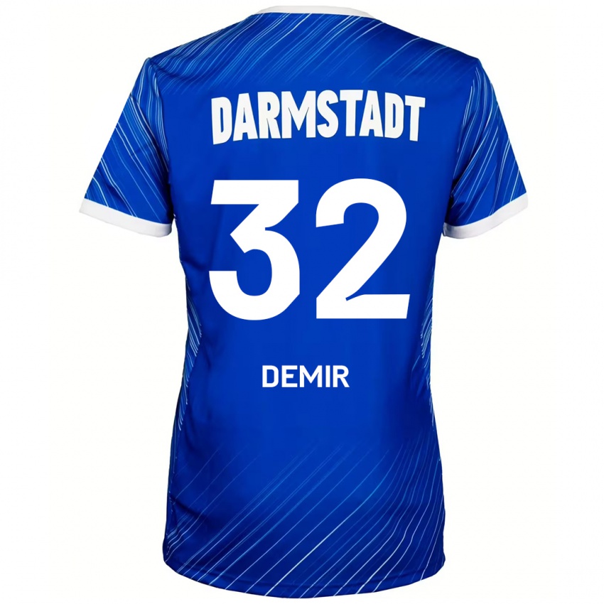 Gyermek Lean Demir #32 Kék Fehér Hazai Jersey 2024/25 Mez Póló Ing