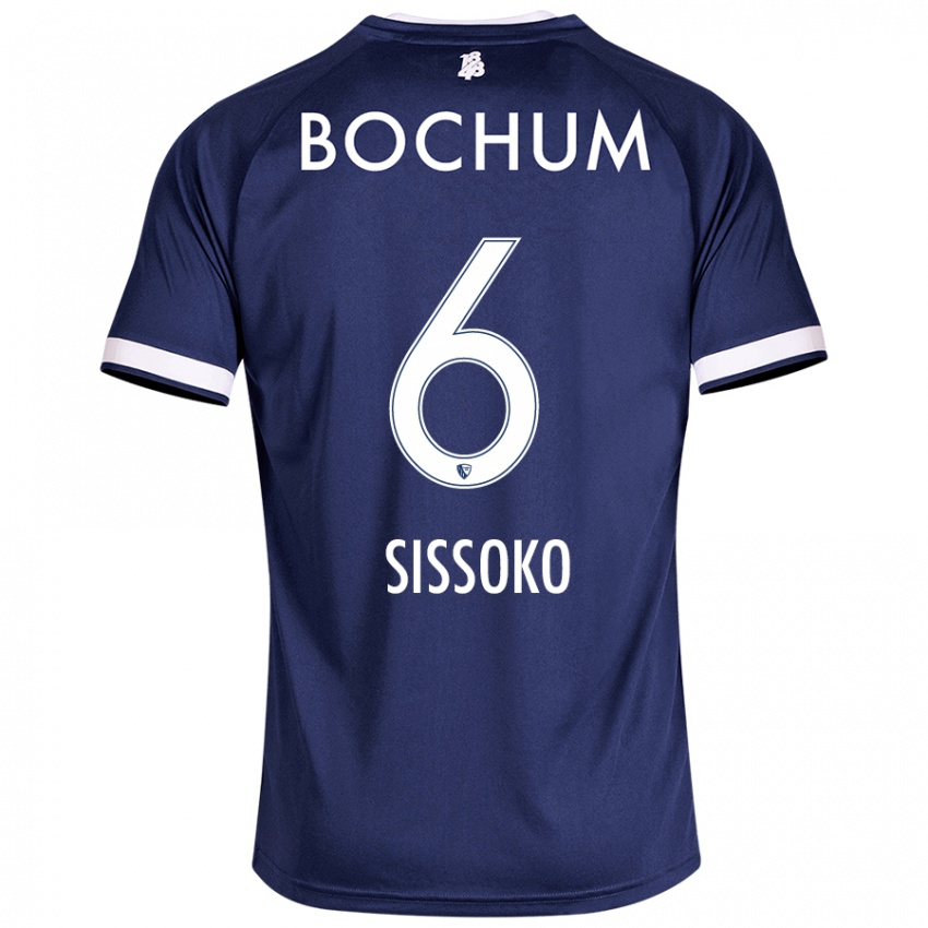 Gyermek Ibrahima Sissoko #6 Sötétkék Hazai Jersey 2024/25 Mez Póló Ing