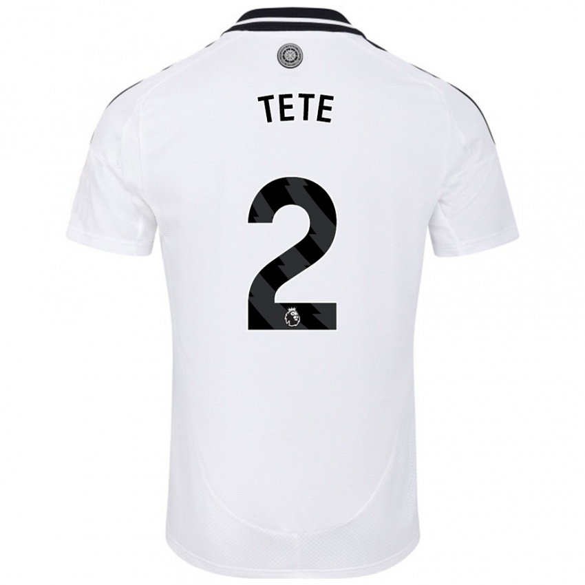 Gyermek Kenny Tete #2 Fehér Hazai Jersey 2024/25 Mez Póló Ing