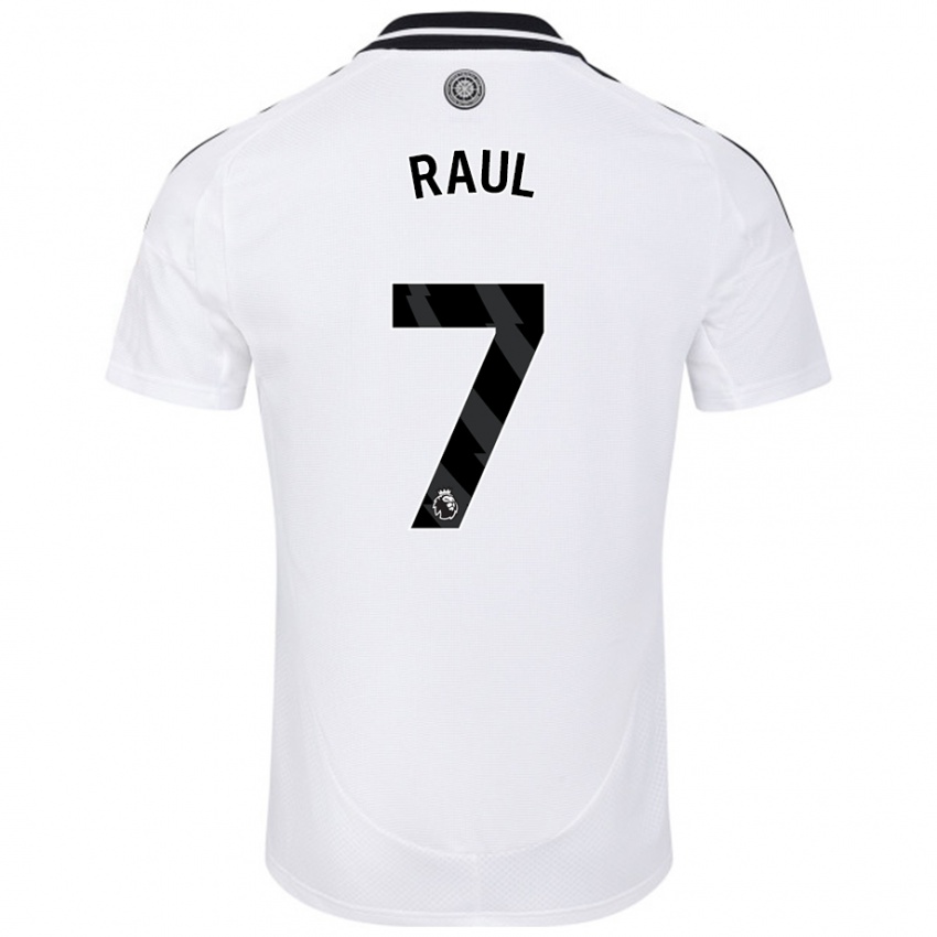 Gyermek Raúl Jiménez #7 Fehér Hazai Jersey 2024/25 Mez Póló Ing