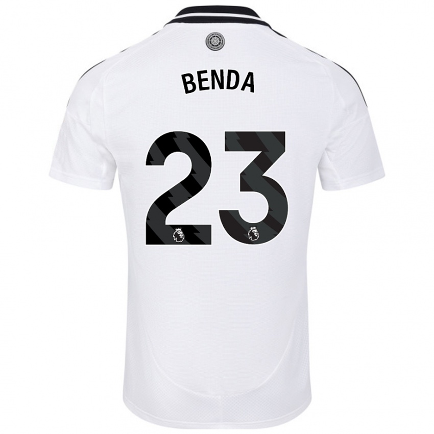 Gyermek Steven Benda #23 Fehér Hazai Jersey 2024/25 Mez Póló Ing