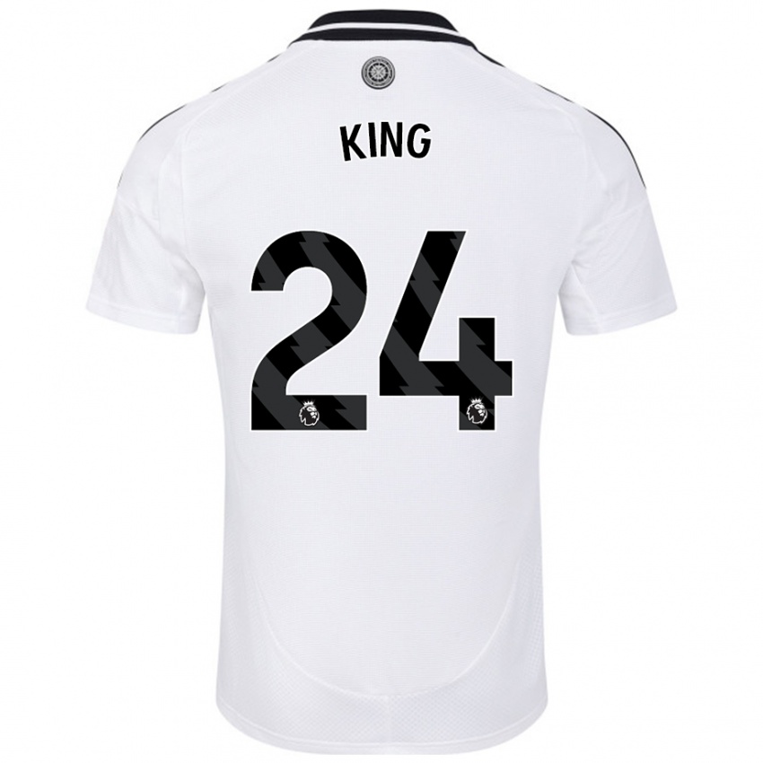 Gyermek Joshua King #24 Fehér Hazai Jersey 2024/25 Mez Póló Ing