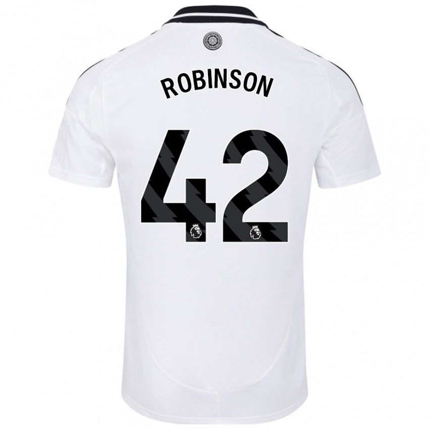 Gyermek Charlie Robinson #42 Fehér Hazai Jersey 2024/25 Mez Póló Ing