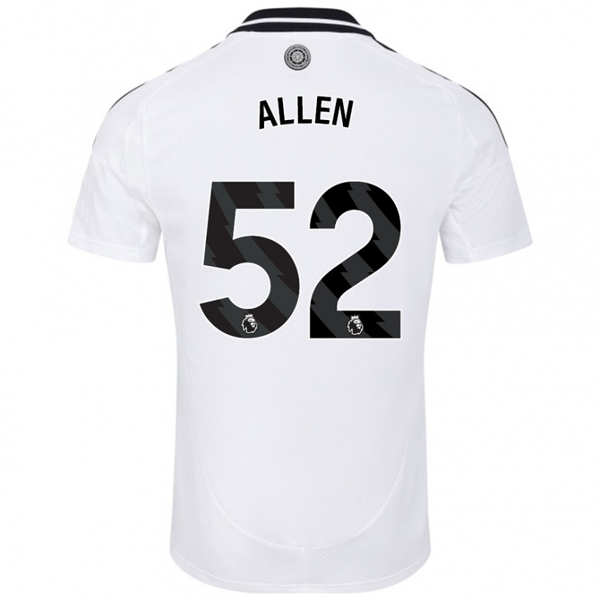 Gyermek Michael Allen #52 Fehér Hazai Jersey 2024/25 Mez Póló Ing