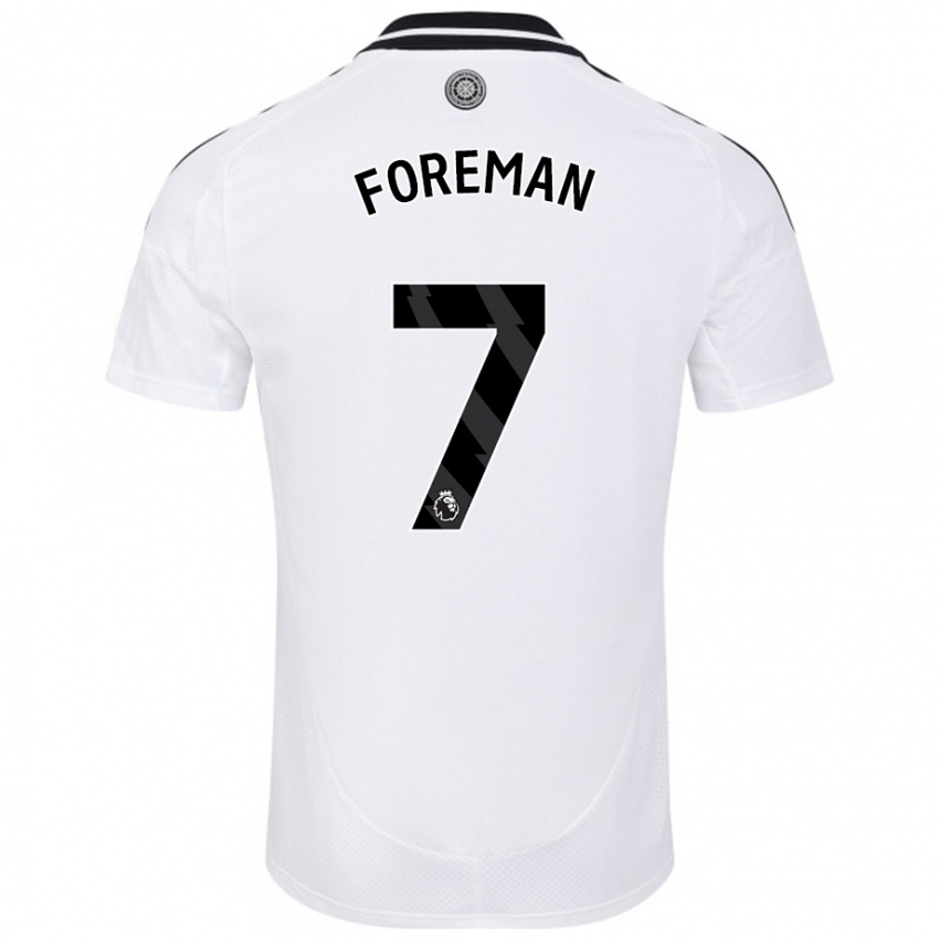 Gyermek Tia Foreman #7 Fehér Hazai Jersey 2024/25 Mez Póló Ing