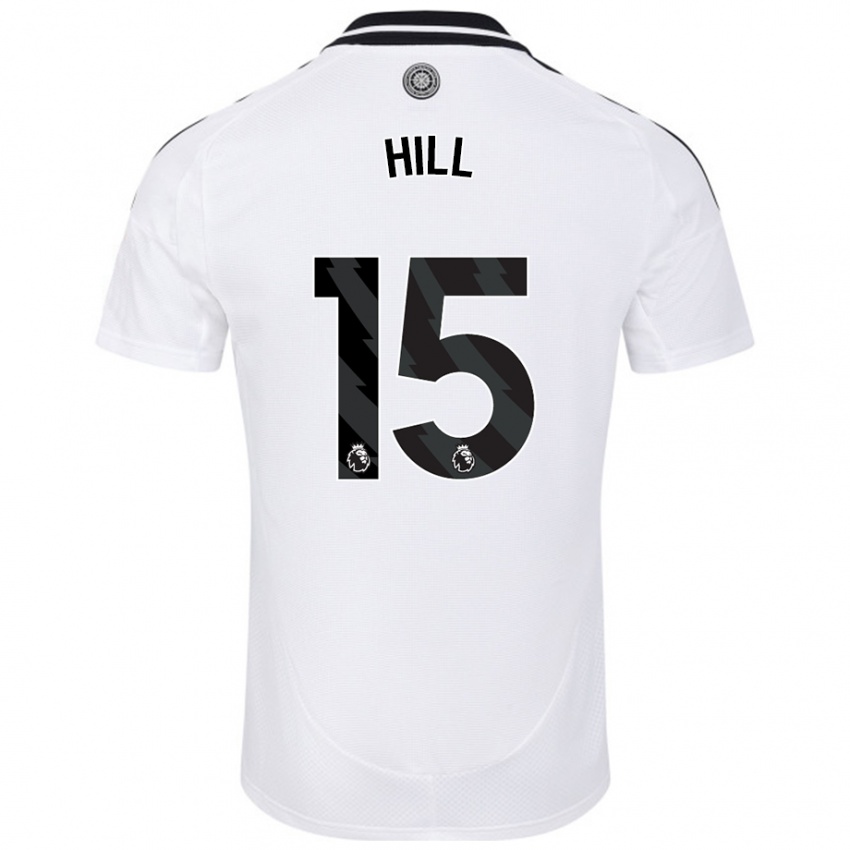 Gyermek Anisha Hill #15 Fehér Hazai Jersey 2024/25 Mez Póló Ing