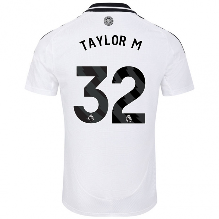 Gyermek Belle Taylor-M #32 Fehér Hazai Jersey 2024/25 Mez Póló Ing