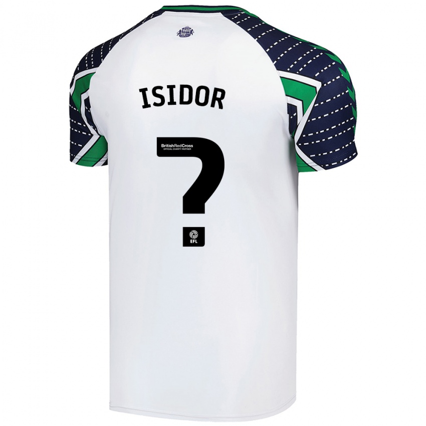 Gyermek Wilson Isidor #0 Fehér Idegenbeli Jersey 2024/25 Mez Póló Ing