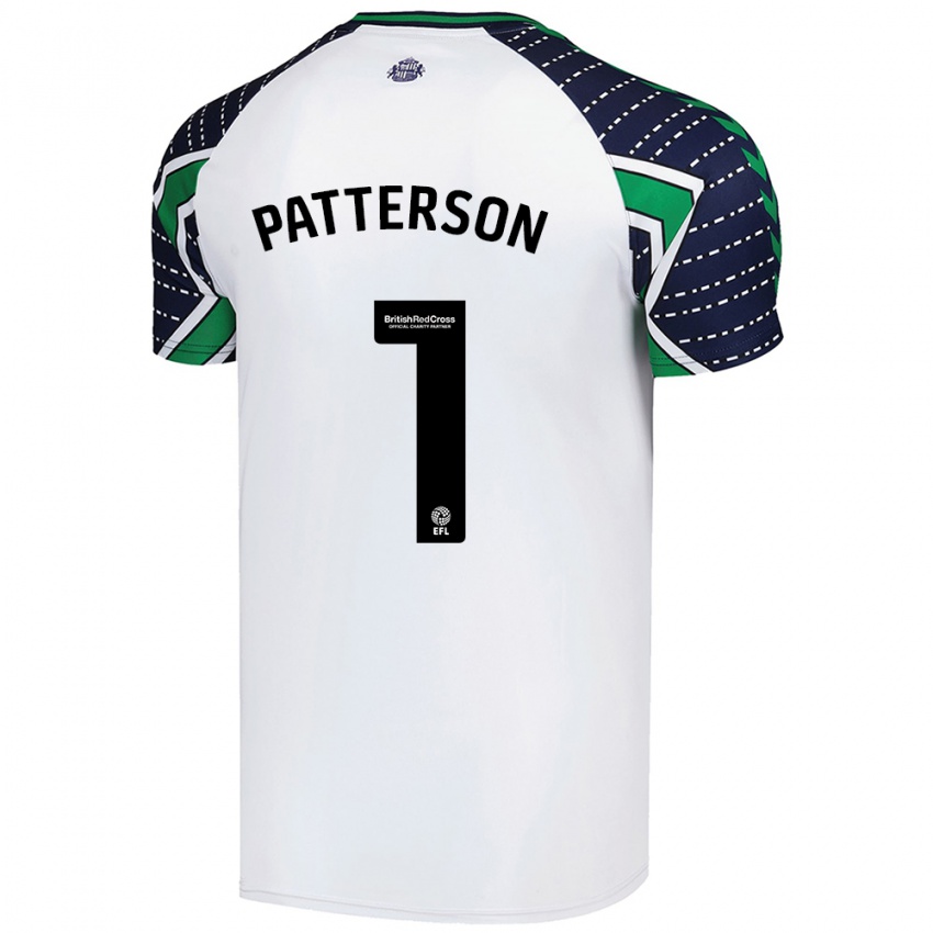 Gyermek Anthony Patterson #1 Fehér Idegenbeli Jersey 2024/25 Mez Póló Ing