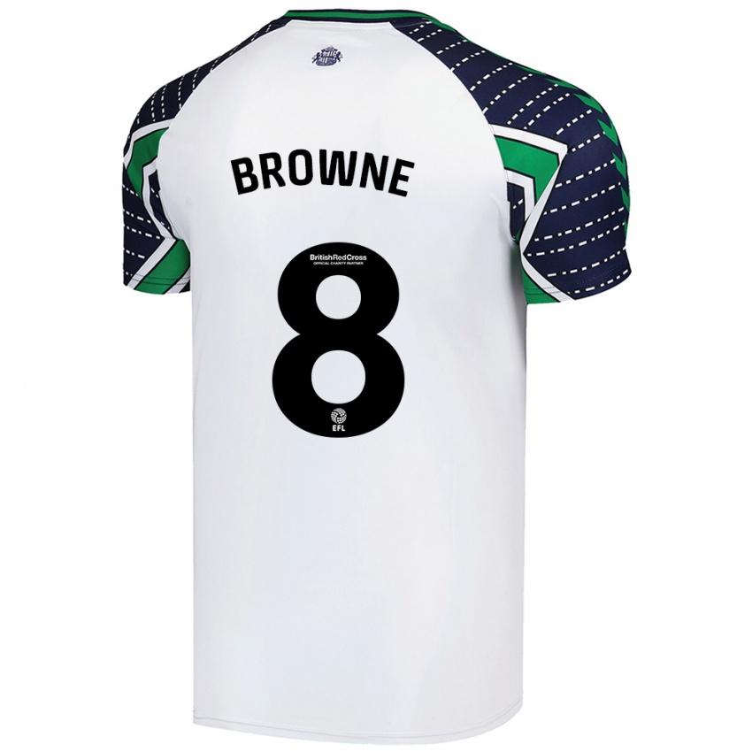 Gyermek Alan Browne #8 Fehér Idegenbeli Jersey 2024/25 Mez Póló Ing