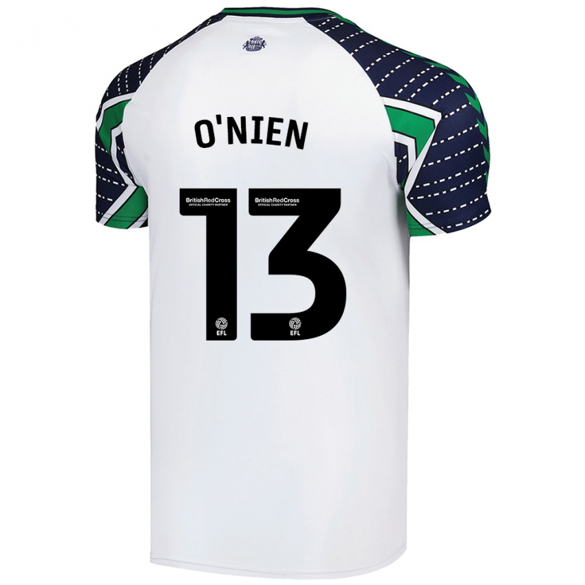 Gyermek Luke O'nien #13 Fehér Idegenbeli Jersey 2024/25 Mez Póló Ing