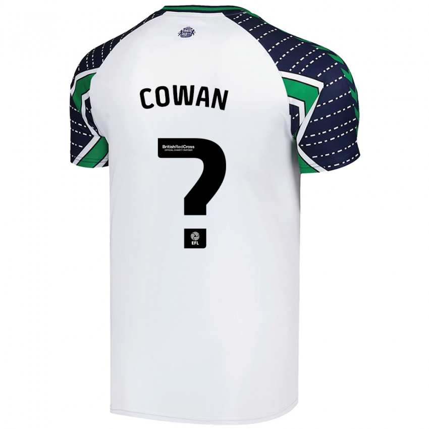 Gyermek Joe Cowan #0 Fehér Idegenbeli Jersey 2024/25 Mez Póló Ing