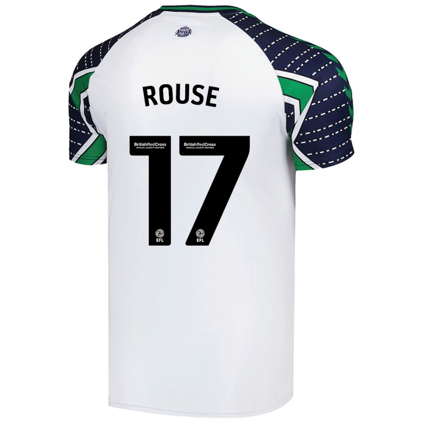 Gyermek Mollie Rouse #17 Fehér Idegenbeli Jersey 2024/25 Mez Póló Ing