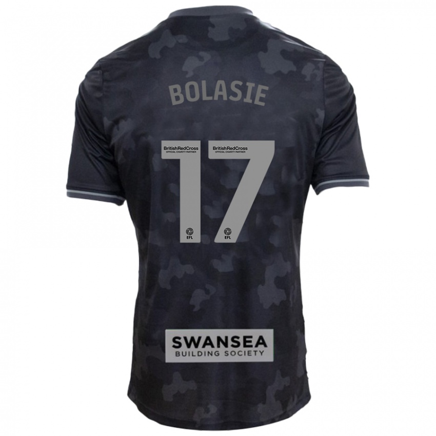 Gyermek Yannick Bolasie #17 Fekete Idegenbeli Jersey 2024/25 Mez Póló Ing