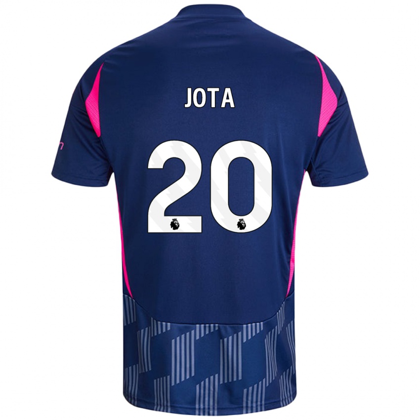 Gyermek Jota Silva #20 Királykék Rózsaszín Idegenbeli Jersey 2024/25 Mez Póló Ing