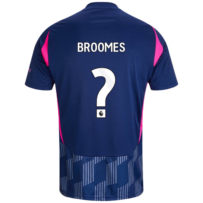 Gyermek Ethan Broomes #0 Királykék Rózsaszín Idegenbeli Jersey 2024/25 Mez Póló Ing