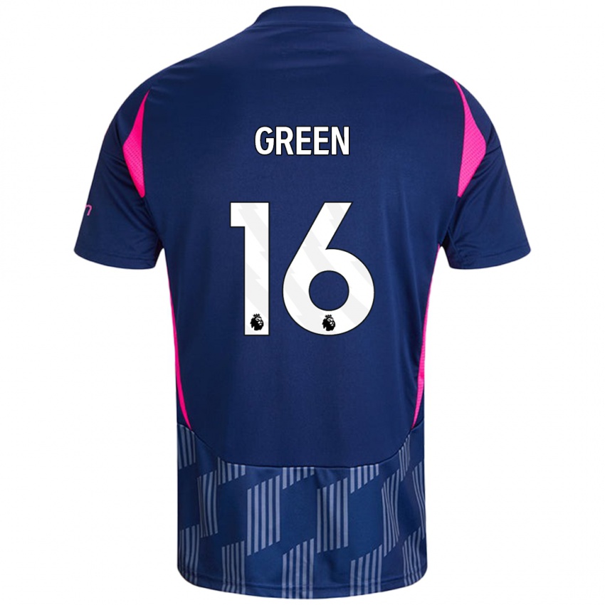 Gyermek Mollie Green #16 Királykék Rózsaszín Idegenbeli Jersey 2024/25 Mez Póló Ing