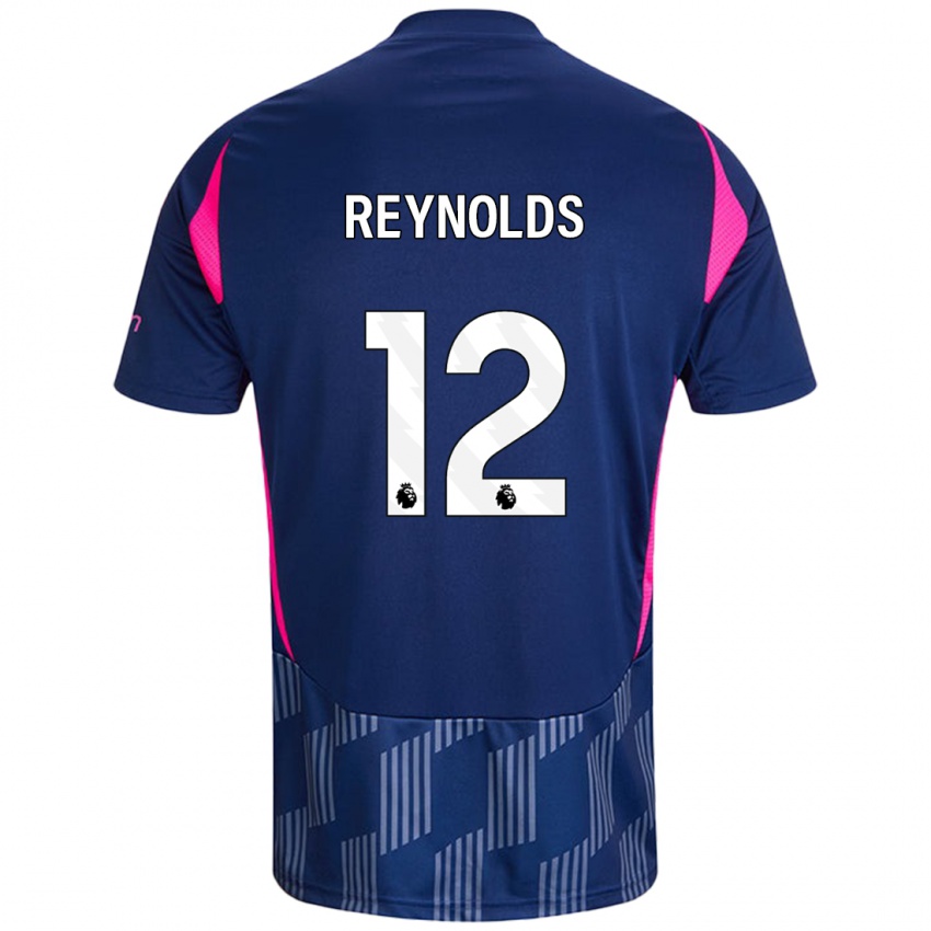 Gyermek Niamh Reynolds #12 Királykék Rózsaszín Idegenbeli Jersey 2024/25 Mez Póló Ing