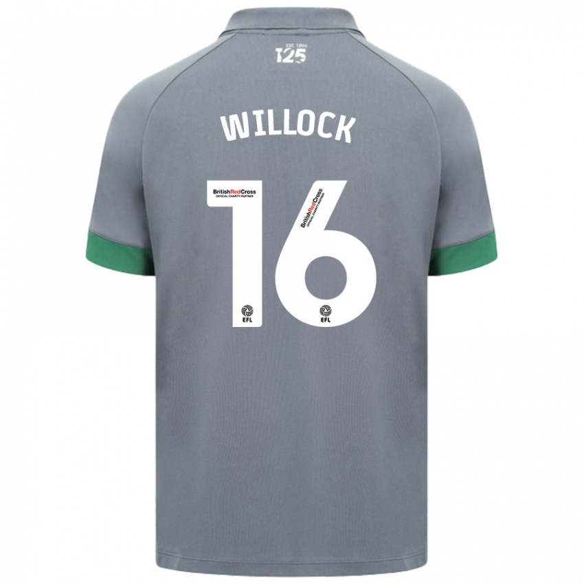 Gyermek Chris Willock #16 Sötétszürke Idegenbeli Jersey 2024/25 Mez Póló Ing