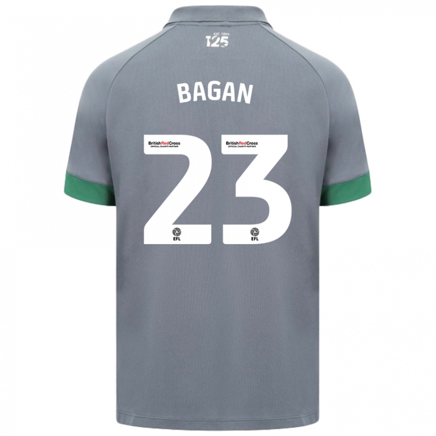 Gyermek Joel Bagan #23 Sötétszürke Idegenbeli Jersey 2024/25 Mez Póló Ing