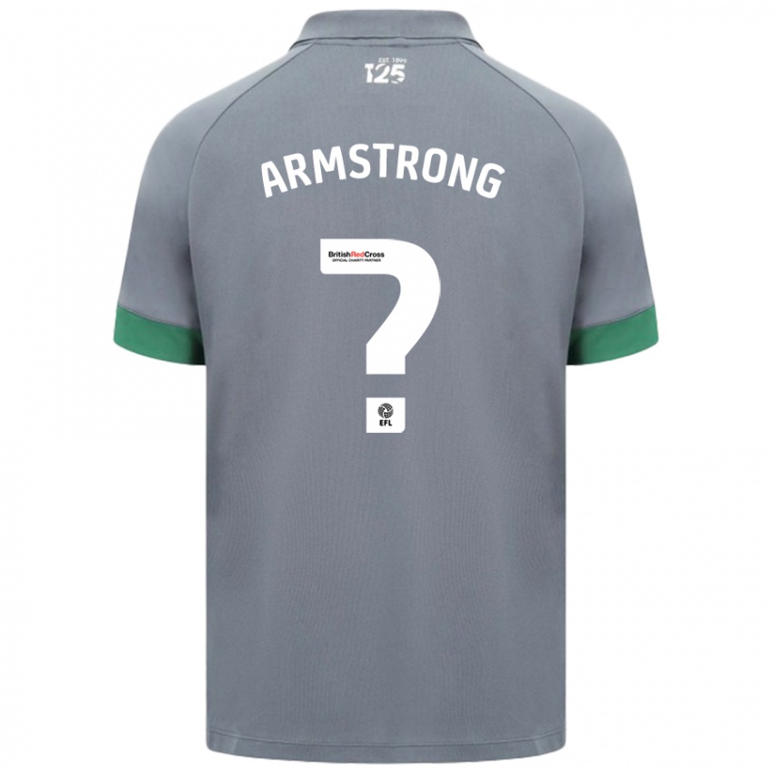 Gyermek Luke Armstrong #0 Sötétszürke Idegenbeli Jersey 2024/25 Mez Póló Ing