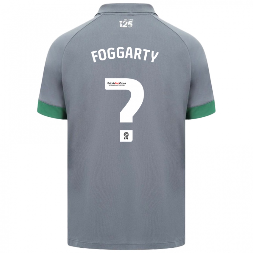 Gyermek Corey Foggarty #0 Sötétszürke Idegenbeli Jersey 2024/25 Mez Póló Ing