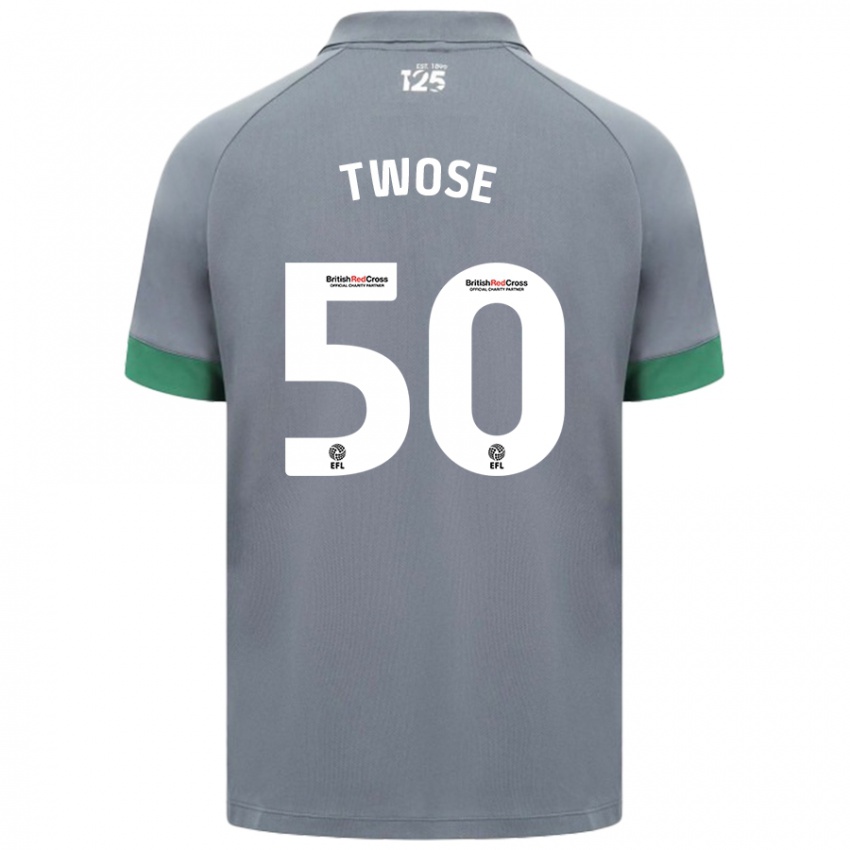 Gyermek Cody Twose #50 Sötétszürke Idegenbeli Jersey 2024/25 Mez Póló Ing