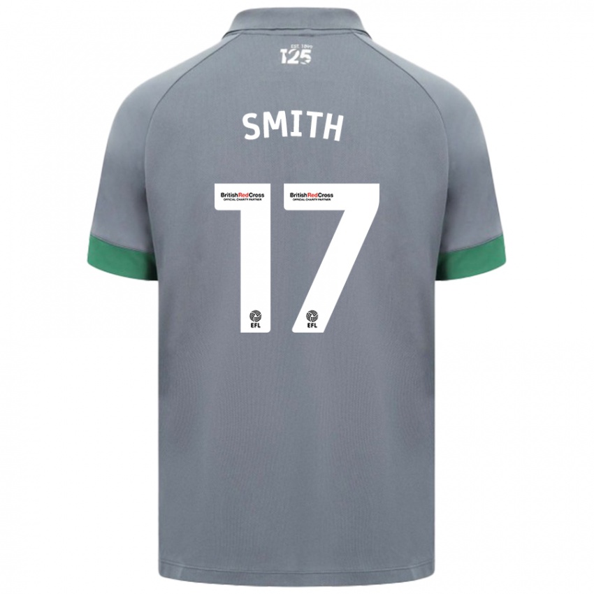 Gyermek Hollie Smith #17 Sötétszürke Idegenbeli Jersey 2024/25 Mez Póló Ing