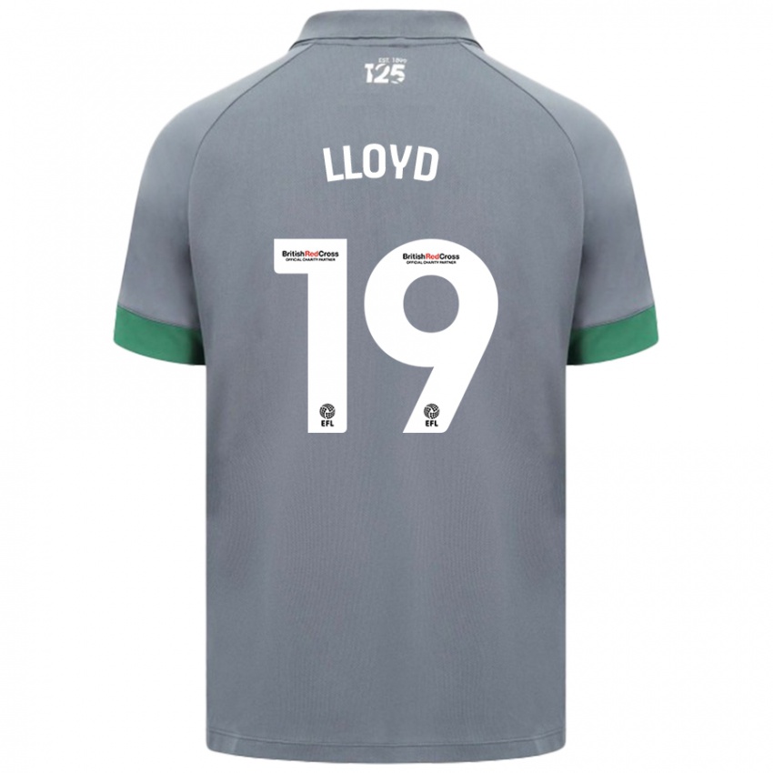 Gyermek Madison Lloyd #19 Sötétszürke Idegenbeli Jersey 2024/25 Mez Póló Ing