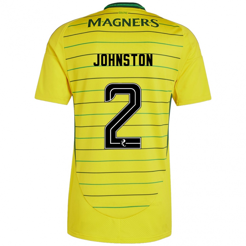 Gyermek Alistair Johnston #2 Sárga Idegenbeli Jersey 2024/25 Mez Póló Ing