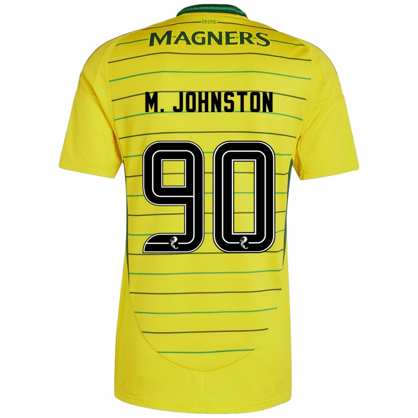 Gyermek Mikey Johnston #90 Sárga Idegenbeli Jersey 2024/25 Mez Póló Ing