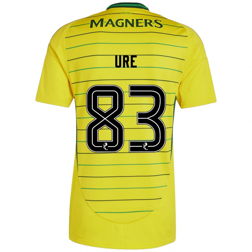 Gyermek Kyle Ure #83 Sárga Idegenbeli Jersey 2024/25 Mez Póló Ing