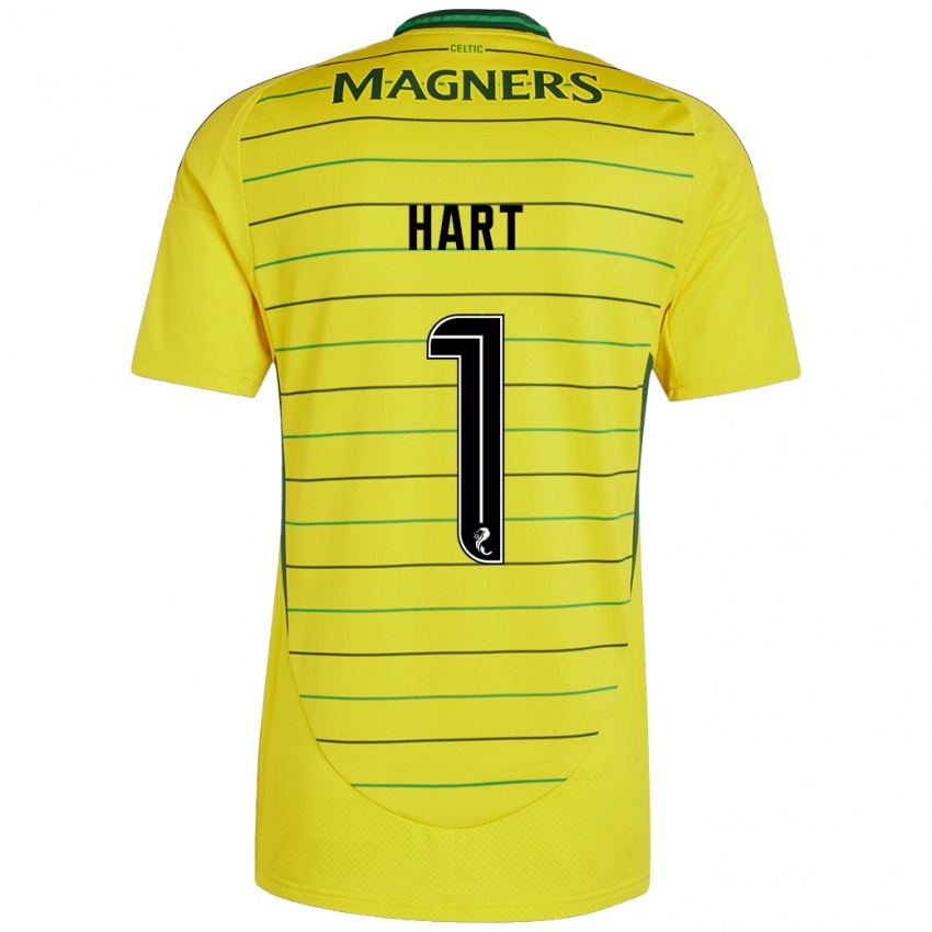 Gyermek Joe Hart #1 Sárga Idegenbeli Jersey 2024/25 Mez Póló Ing