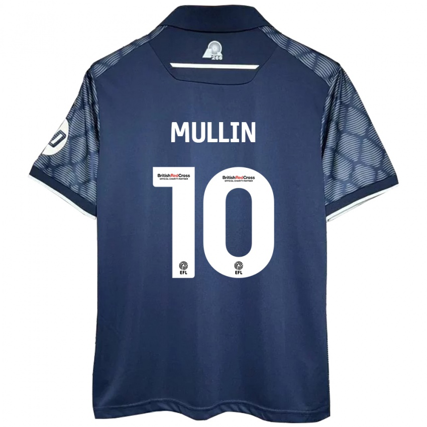 Gyermek Paul Mullin #10 Fekete Idegenbeli Jersey 2024/25 Mez Póló Ing