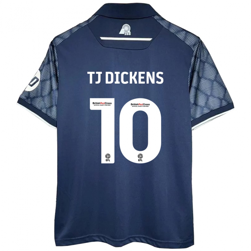 Gyermek Tonicha Tj Dickens #10 Fekete Idegenbeli Jersey 2024/25 Mez Póló Ing