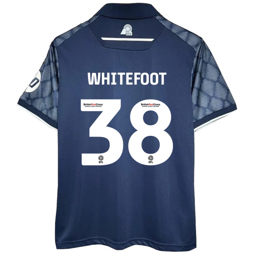 Gyermek Lily Whitefoot #38 Fekete Idegenbeli Jersey 2024/25 Mez Póló Ing