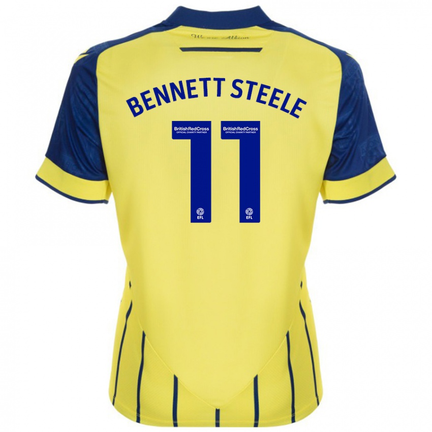 Gyermek Lizzie Bennett-Steele #11 Sárga Kék Idegenbeli Jersey 2024/25 Mez Póló Ing